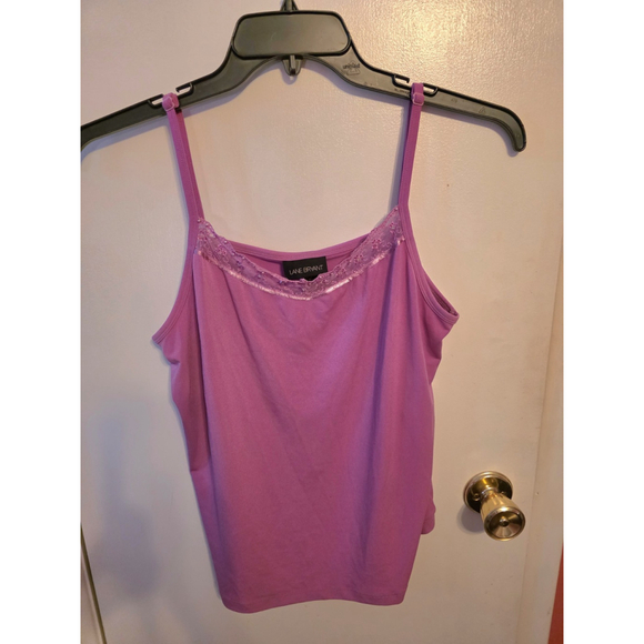 Lane Bryant Tops - Lane Bryant Cami Y2k Sequin Spaghetti Strap Pink Size 14/16